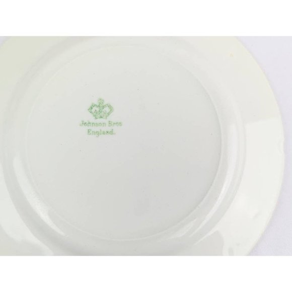 Pretty Antique Porcelain Plate with Pink Roses and Gold Trim Border Johnson Bros - Picture 7 of 8